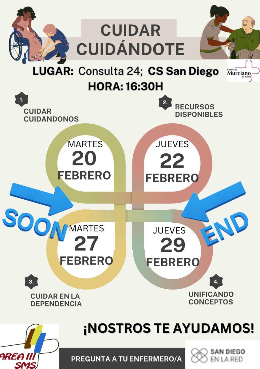 sandiegoenlared's tweet photo. Perseveramos:   
La tarea el #cuidador es muy difícil y requiere mucha responsabilidad.
Nuestro objetivo:👉Cuidar al cuidador.
Queremos conocer vuestras necesidades: Os invitamos a ¡participar!
🟢Martes2️⃣7️⃣ :
↪ Cuidar en la #dependencia
🟢Jueves2️⃣9️⃣:
↪Unificando conceptos. https://t.co/GhoGqwxYMc