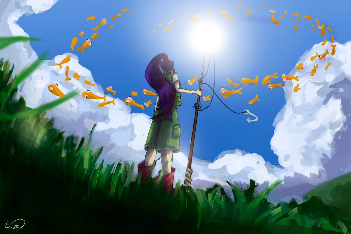 sickshoon's tweet photo. fish hunt! 🐟🎣

#art #ArtistsOfTwitter https://t.co/0HDgx0Pd60