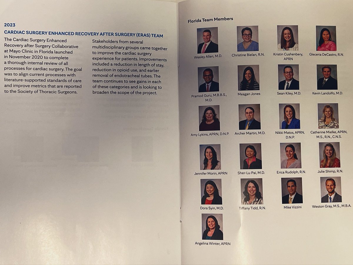 Sher-Lu Pai, MD, FASA, SAMBA-F (@sher_pai) on Twitter photo So honored to be recognized during this year’s <a href="/MayoClinic/">Mayo Clinic</a> Service Excellence Celebration for our Cardiac Surgery ERAS Team!
<a href="/mayojaxanes/">MCF Anesthesiology Residency</a> <a href="/ArcherKMartin/">Archer Martin</a> <a href="/DoraSyin/">Dora Syin</a> So honored to be recognized during this year’s <a href="/MayoClinic/">Mayo Clinic</a> Service Excellence Celebration for our Cardiac Surgery ERAS Team!
<a href="/mayojaxanes/">MCF Anesthesiology Residency</a> <a href="/ArcherKMartin/">Archer Martin</a> <a href="/DoraSyin/">Dora Syin</a>