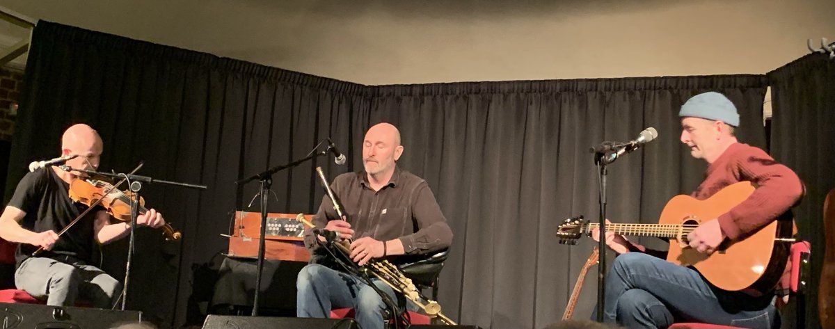 Having seen ⁦@mcgoldrickflute⁩ ⁦@johnmccusker⁩ & John Doyle at ⁦@ccfest⁩ in January & at ⁦@TransatSessions⁩ earlier this month was fantastic to have them welcome ⁦@NettlebedFolk⁩ home tonight. Totally brilliant evening.