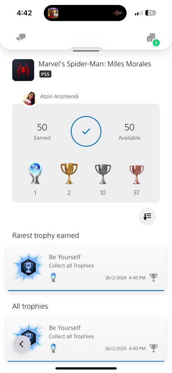 arizmxndi's tweet photo. La paz que me da terminar un juego y platinarlo porque virgo y o.c.d. 🫱🏼‍🫲🏽 https://t.co/zcUceGdoOO