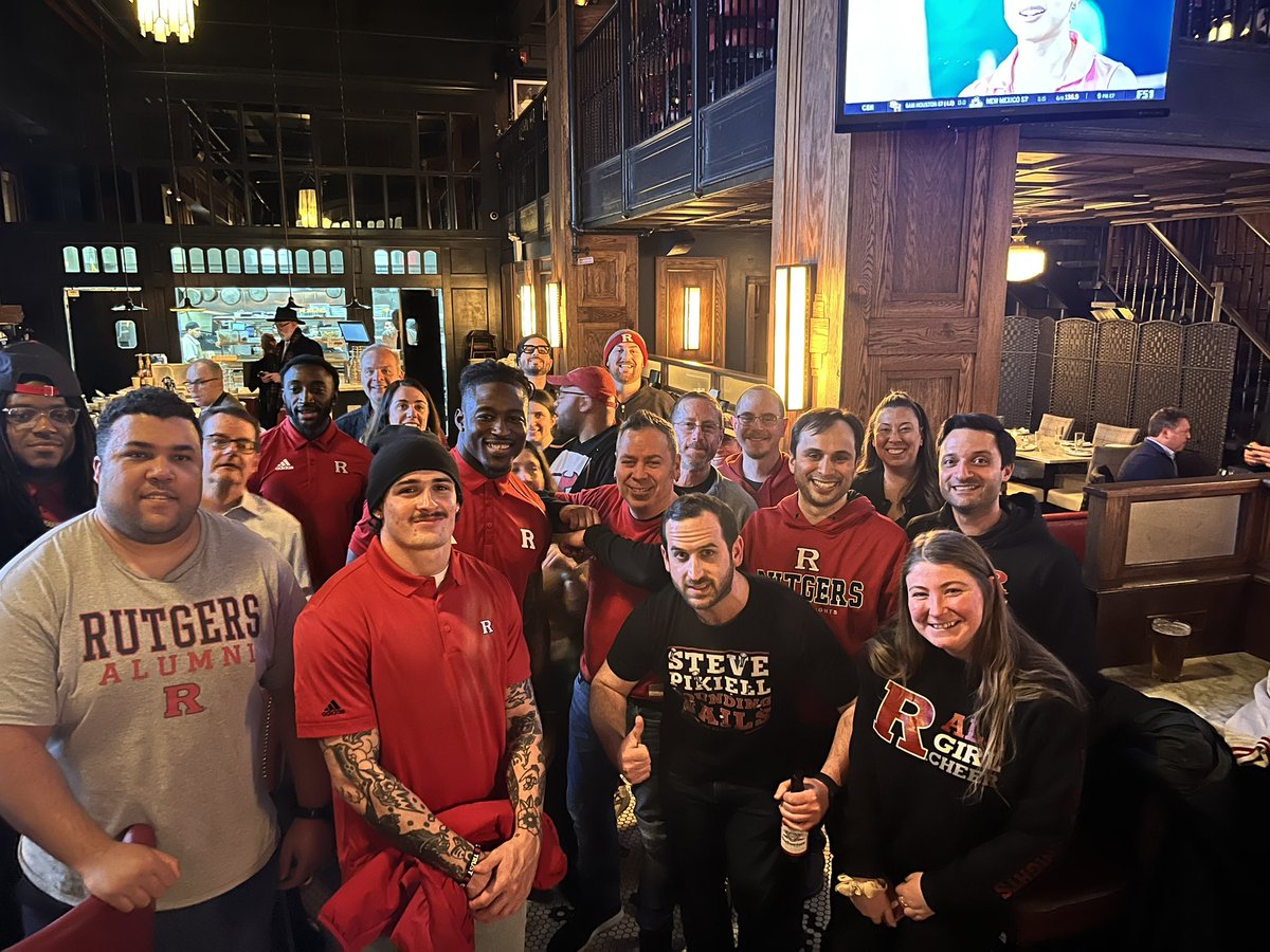 Thank you to everyone who joined us last week at our game watch party! A big shoutout and thank you to Knights of the Raritan for partnering with us, as well as @RFootball players @flippa_8, @mohamed_1k, @ChristianDremel, and Robert Longerbeam for joining in on the fun.