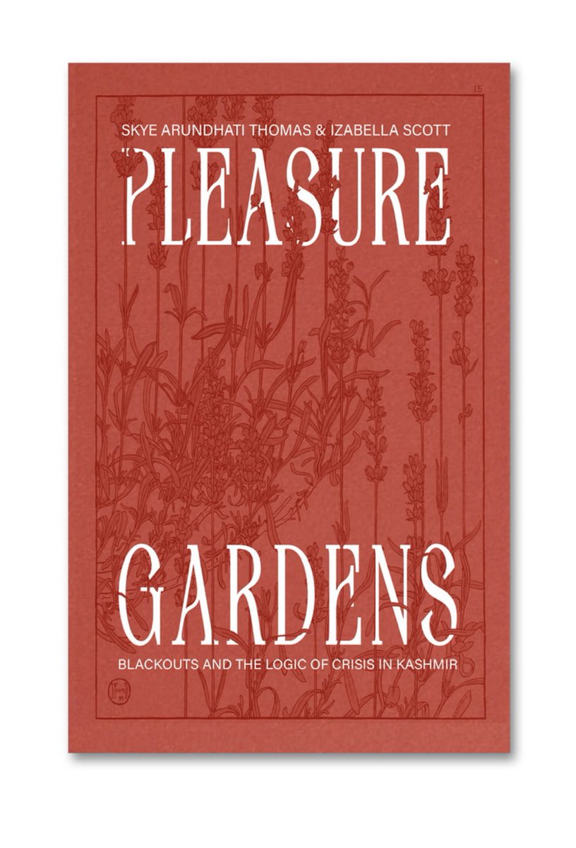 Very excited to share the cover of PLEASURE GARDENS, co-written with <a href="/skyita/">skye arundhati thomas</a>, with photo essays by Ufaq Fatima, Nawal Ali, and Zainab, out with <a href="/MACK_books/">MACK</a> in May.