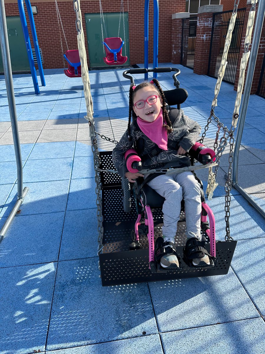 65 degrees in February means playing on our playground! ☀️