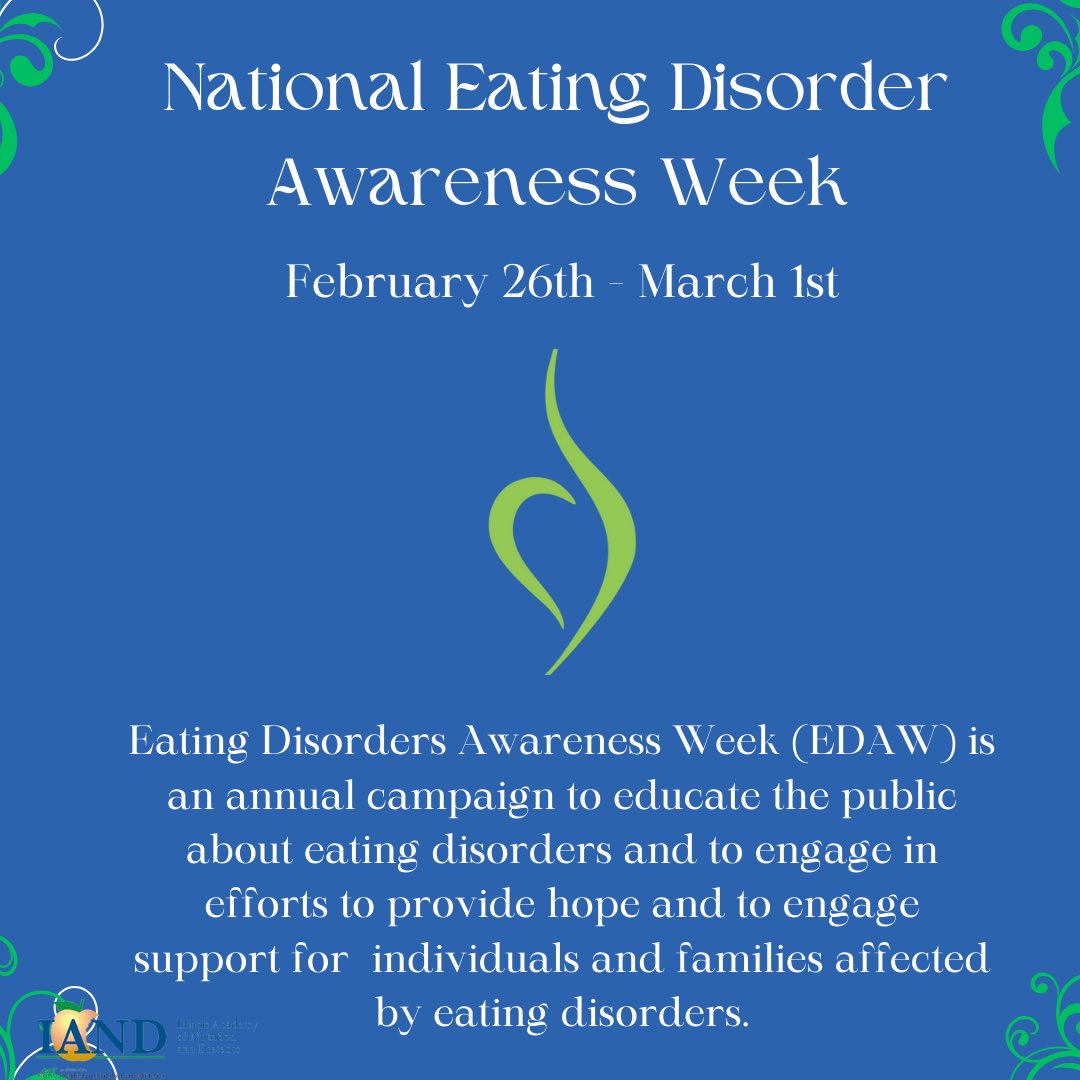 Feb. 26-Mar. 1: National Eating Disorders Awareness Week is a great time to promote a healthy body image for kids. Use these five strategies:
sm.eatright.org/BodyPositivity #NEDAwareness #eatright #kidseatright