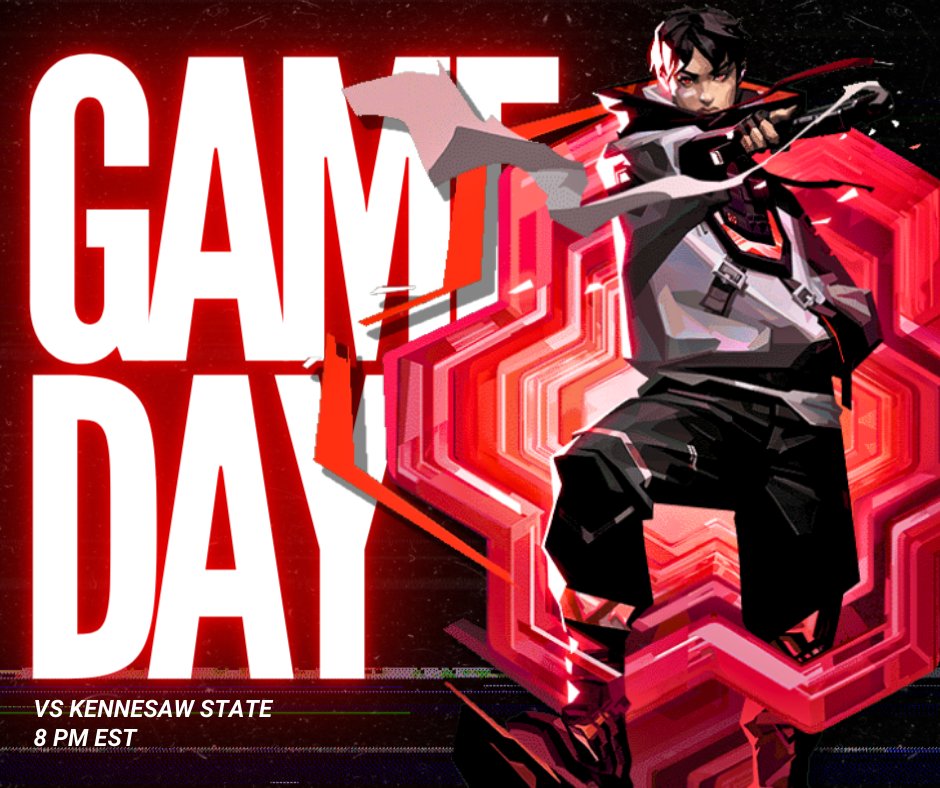 Come watch our Valorant Black team tonight in round 4 of the NECC regular season! 🖤

🆚 Kennesaw State Black 
⏰ 8 PM EST
🔗 twitch.tv/fltechesports

Hope to see you there!!