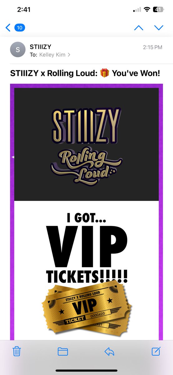 kelleykiim's tweet photo. omfggggg thank u so much @stiiizy for sending me to my third @RollingLoud and VIP at that !!! i should go buy a lottery ticket 😭 

i wasn’t gonna go this year but things change, people change, feelings change too 💖 https://t.co/WOxFxsGRZP