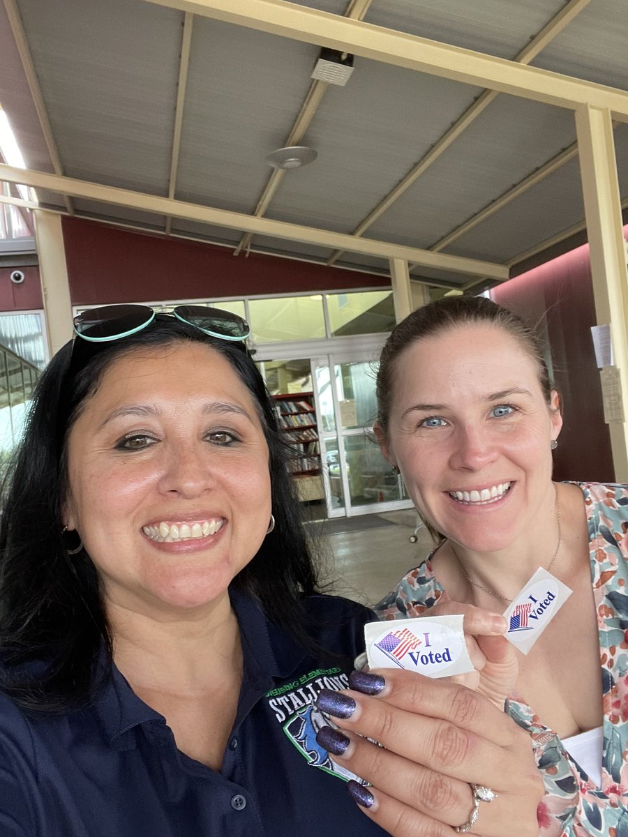 rosemarylara96's tweet photo. Go VOTE! And take a friend with you! @TechCoachRobles It matters!! β€οΈπ€π #NISDVotes #TxEdVotes https://t.co/4MxNvno998