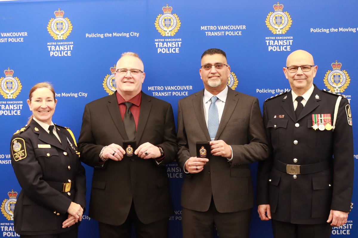 RtdAFurlan's tweet photo. Proud to have sworn in two "new" members to the @TransitPolice. These gents bring 43 years of combined policing experience to our organization. We look forward to their contribution to enhancing safety on the transit system. @MVTP_Recruiting
#wearehiring #morethanfareenforcement https://t.co/oPu00GngUF