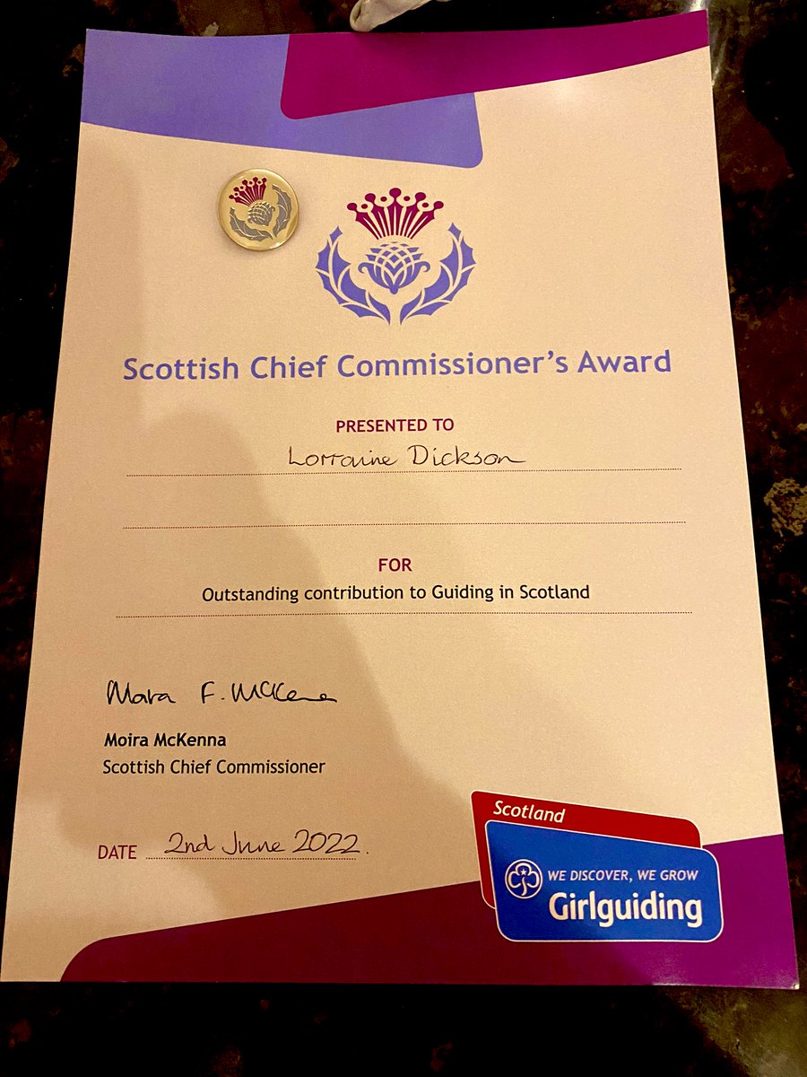 When asked what my favourite memory of being CC has been I have about 100 things but this I am sure is very near the top!  #ScottishChiefCommissionerAward
<a href="/GirlguidingEL/">Girlguiding East Lothian</a> <a href="/GirlguidingScot/">Girlguiding Scotland</a> <a href="/Girlguiding/">Girlguiding</a>