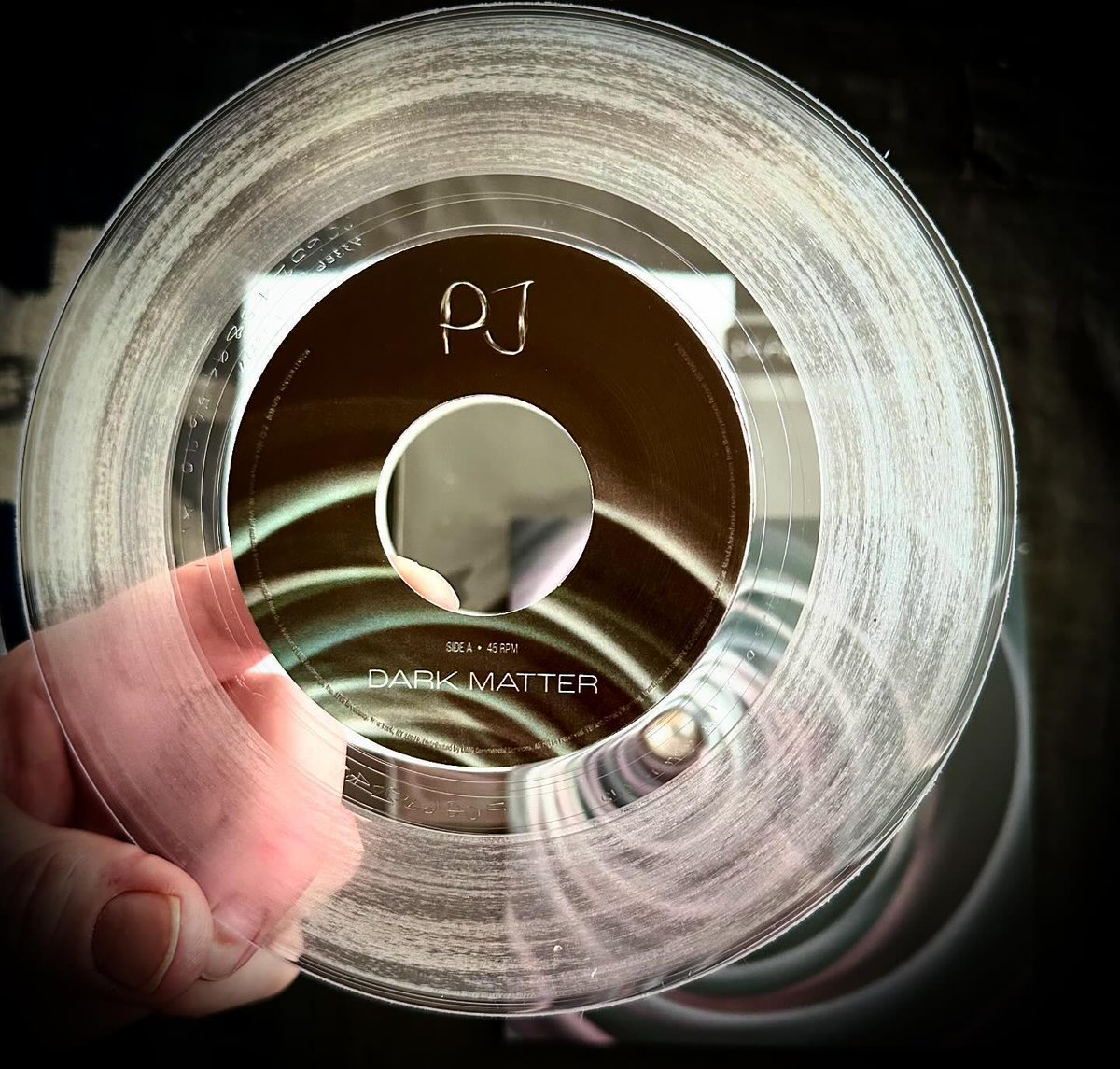 "Dark Matter" single, 45 rpm.  

📸: evilvincephoto on Instagram