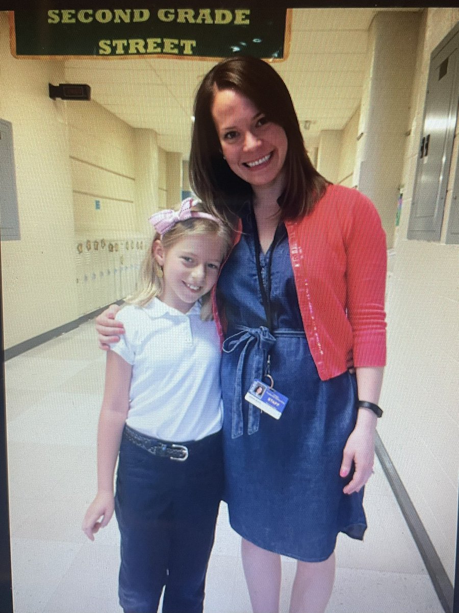 I can't say enough about how proud I am of this sweet girl! 🩷 She came by for an impromptu visit on Friday. I taught her in 2nd and 3rd at @CarterJCPS (10 years ago!!)...now she's finished HS a year early and will start nursing school in July! @GutermuthES