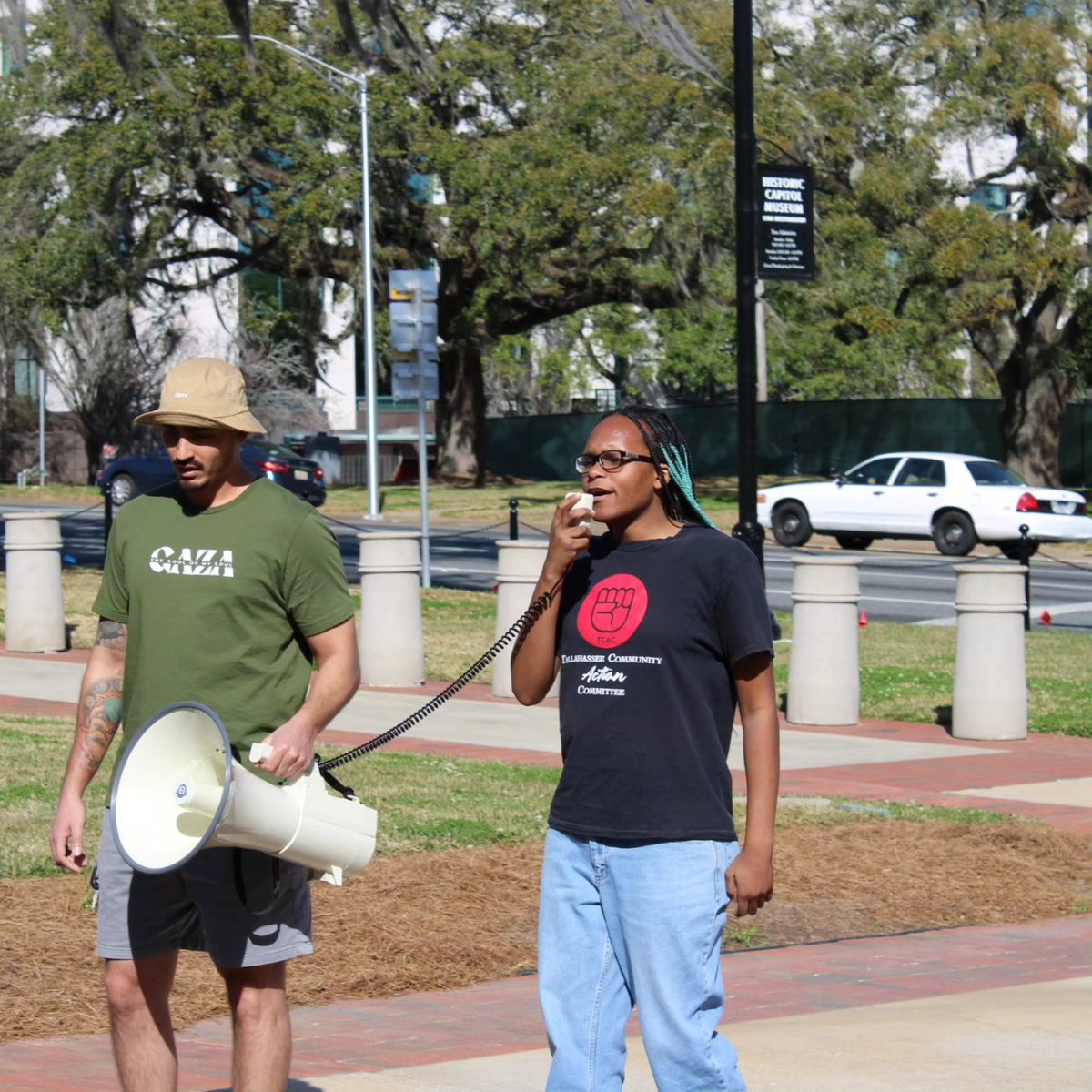 tallycac's tweet photo. Thank you to all who attended, spoke and helped with our rally on Saturday against attacks on our movement like HB601! 

#TCAC #SDS #FRSO #tallahassee #OpposeHB601 #freepalestine https://t.co/PitLOmfb0k