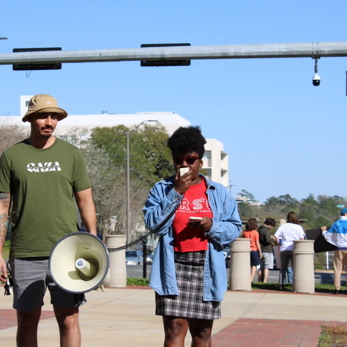 tallycac's tweet photo. Thank you to all who attended, spoke and helped with our rally on Saturday against attacks on our movement like HB601! 

#TCAC #SDS #FRSO #tallahassee #OpposeHB601 #freepalestine https://t.co/PitLOmfb0k