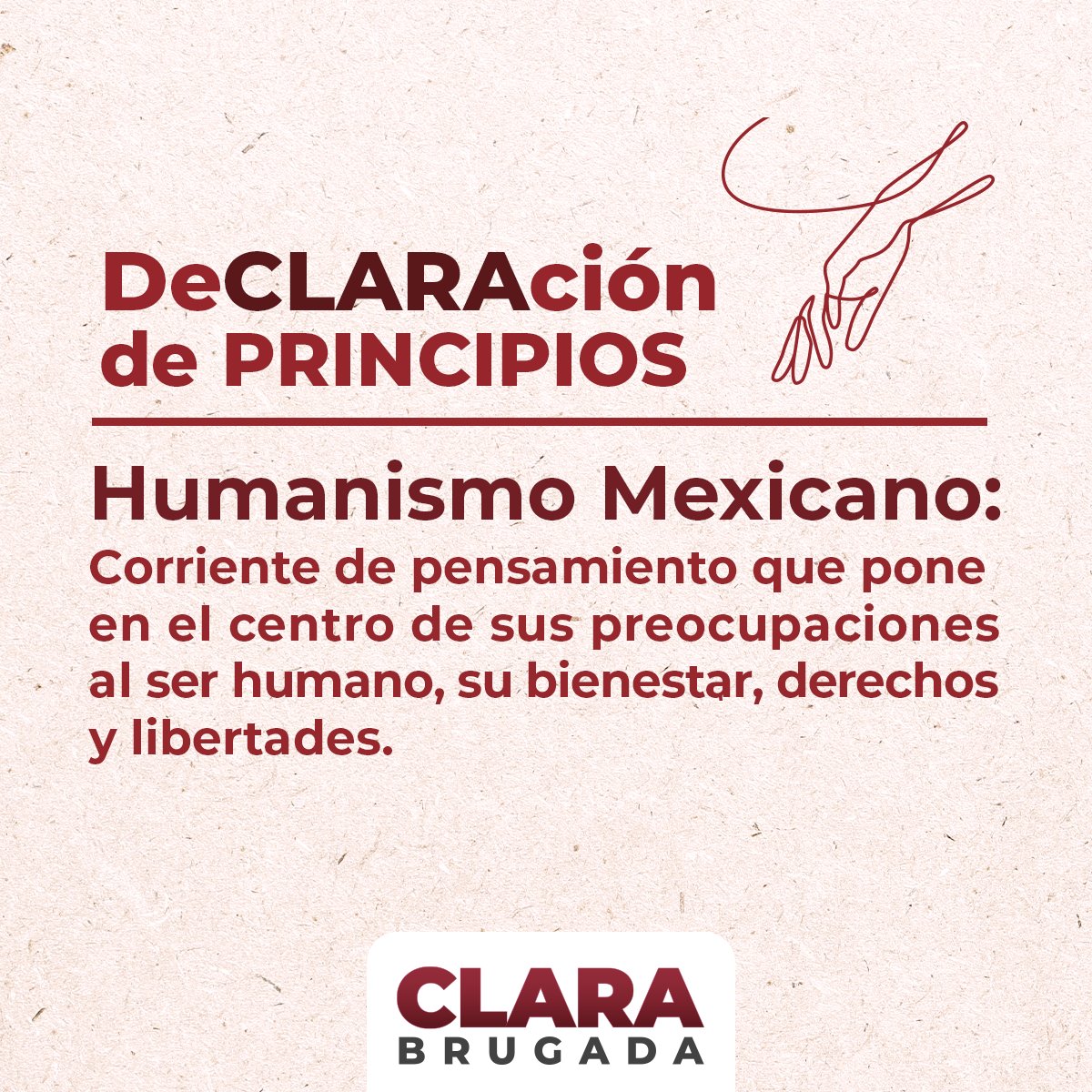 Declaración de principios
#ClaraQueSí