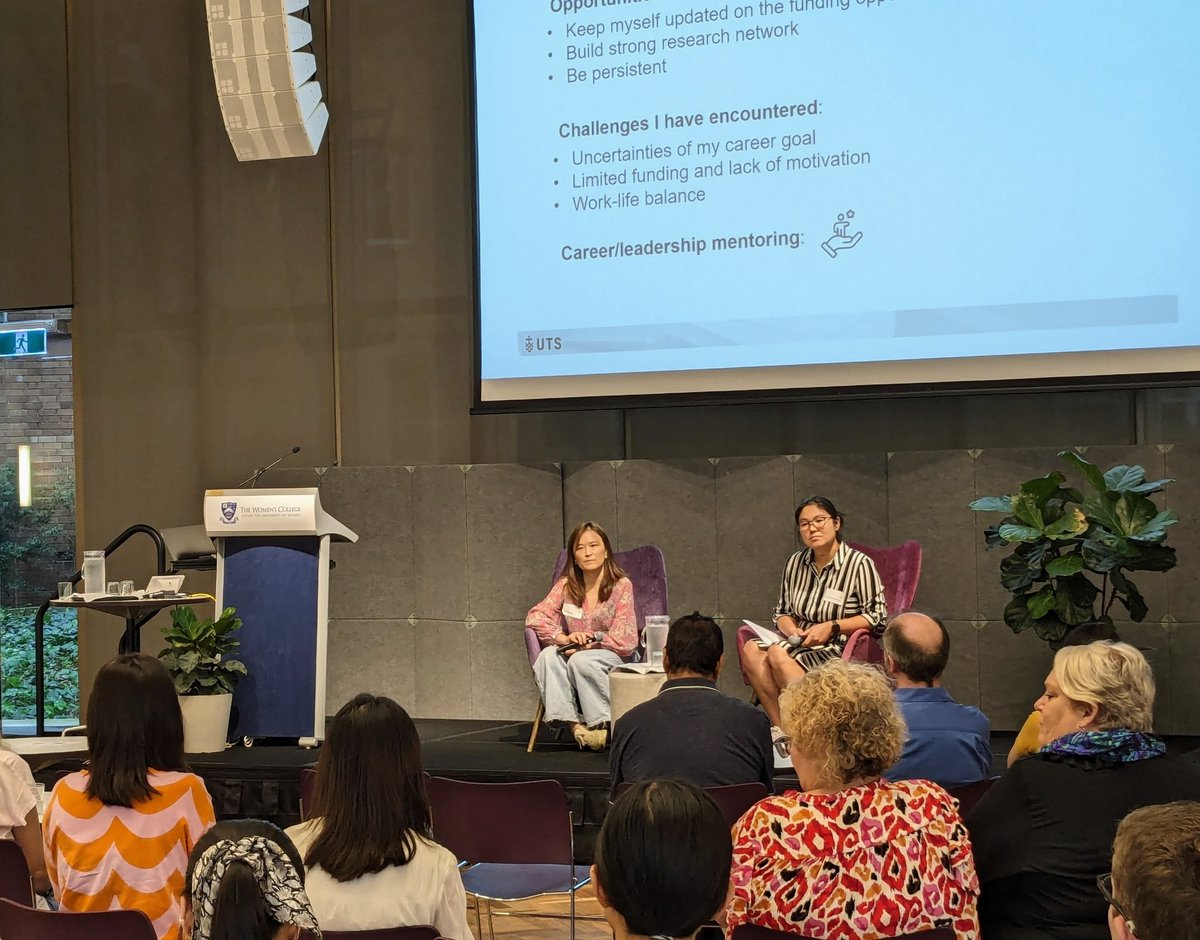 A/ Prof. Wei Deng sharing her experience during question time at #GWB2024.