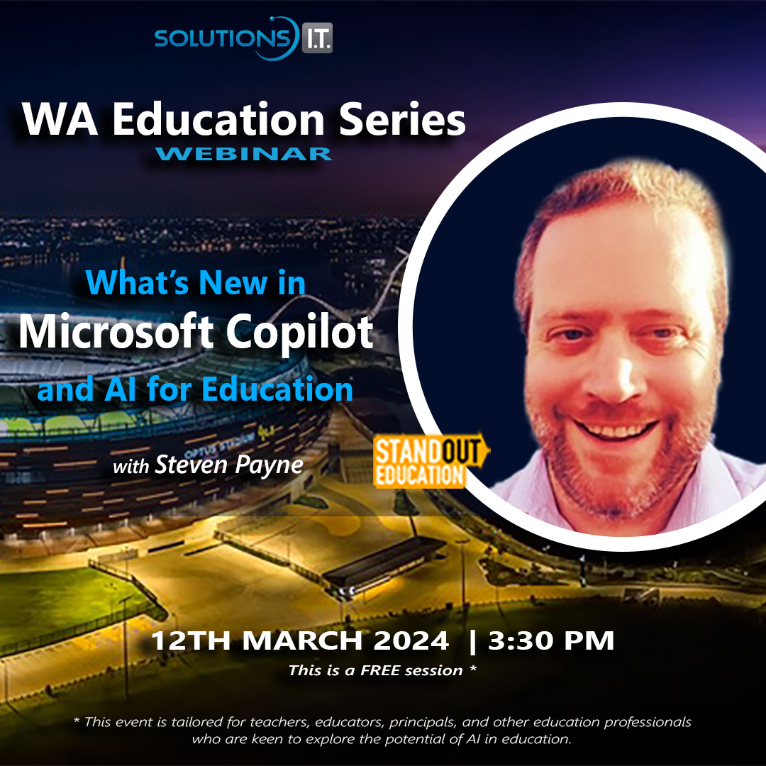 Unlock the future of education with us! 🚀🎓 Join our FREE webinar with @standouted's Steven Payne on 12th March 2024, and discover the latest advancements in AI for education with Microsoft Copilot. Register at hubs.la/Q02m8-Kn0

See you! #AIinEducation #MicrosoftCopilot