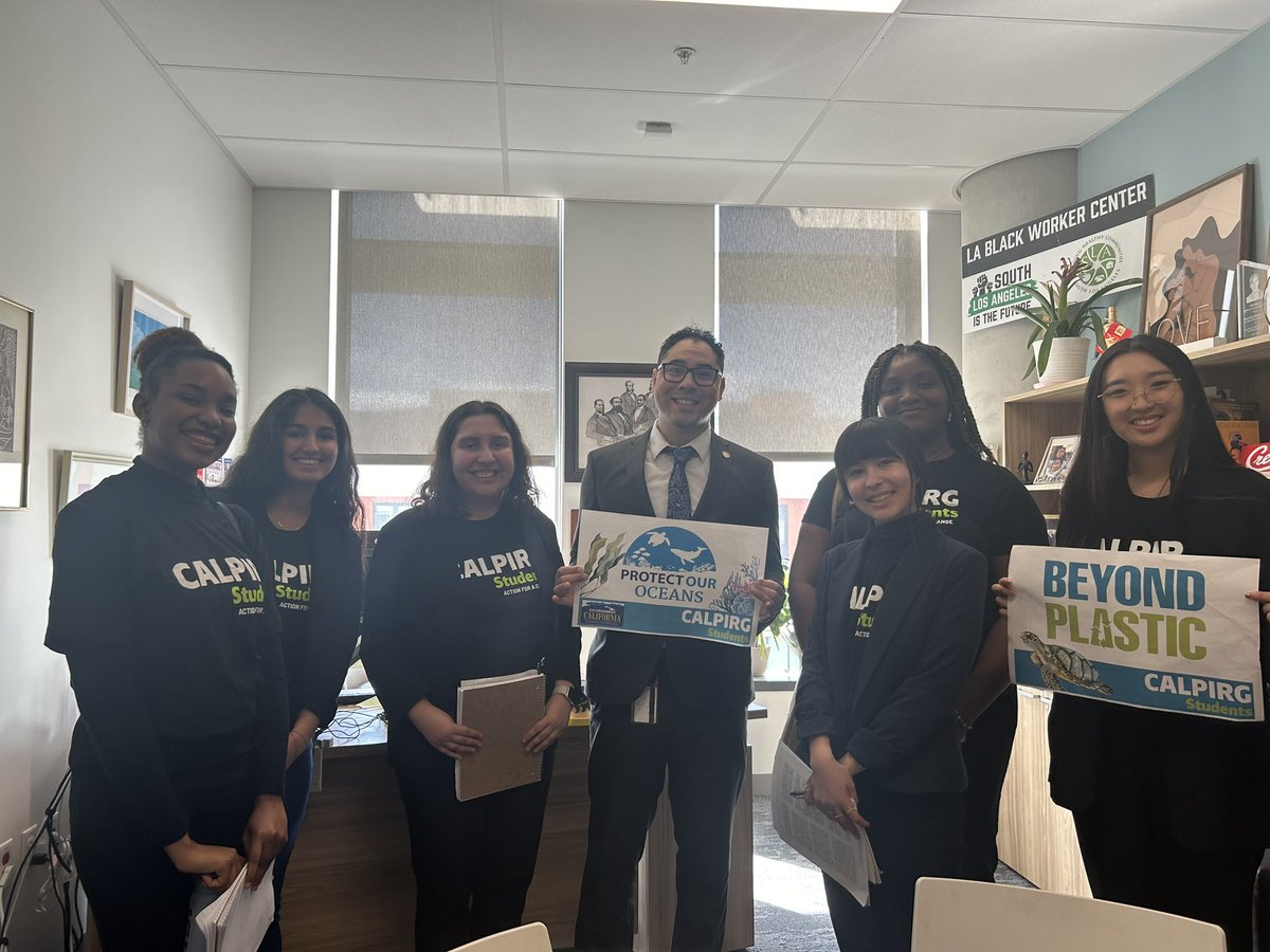 J4neeee___'s tweet photo. It was great to meet with the office of @LolaForSenate to represent the voices of students! @CALPIRGStudent #CampustoCapitol #LobbyDay2024 #BreakFreeFromPlastic #ProtectOurOceans https://t.co/G1X7dX8zsd