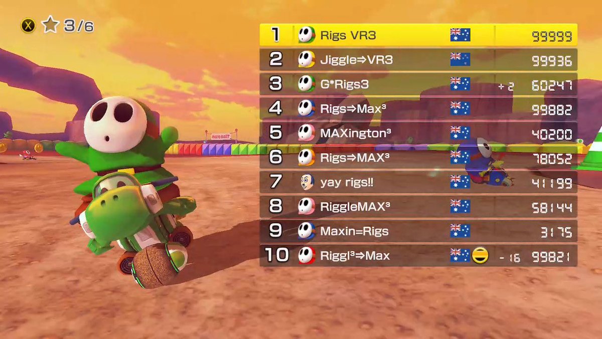 rigsington's tweet photo. I’ve riggled all the way to 300k! Big thanks to everyone that helped out , its been rigdiculous fun! Finally VR3! #MK8D #NintendoSwitch @MaxVRList https://t.co/cxIkMXyNvq