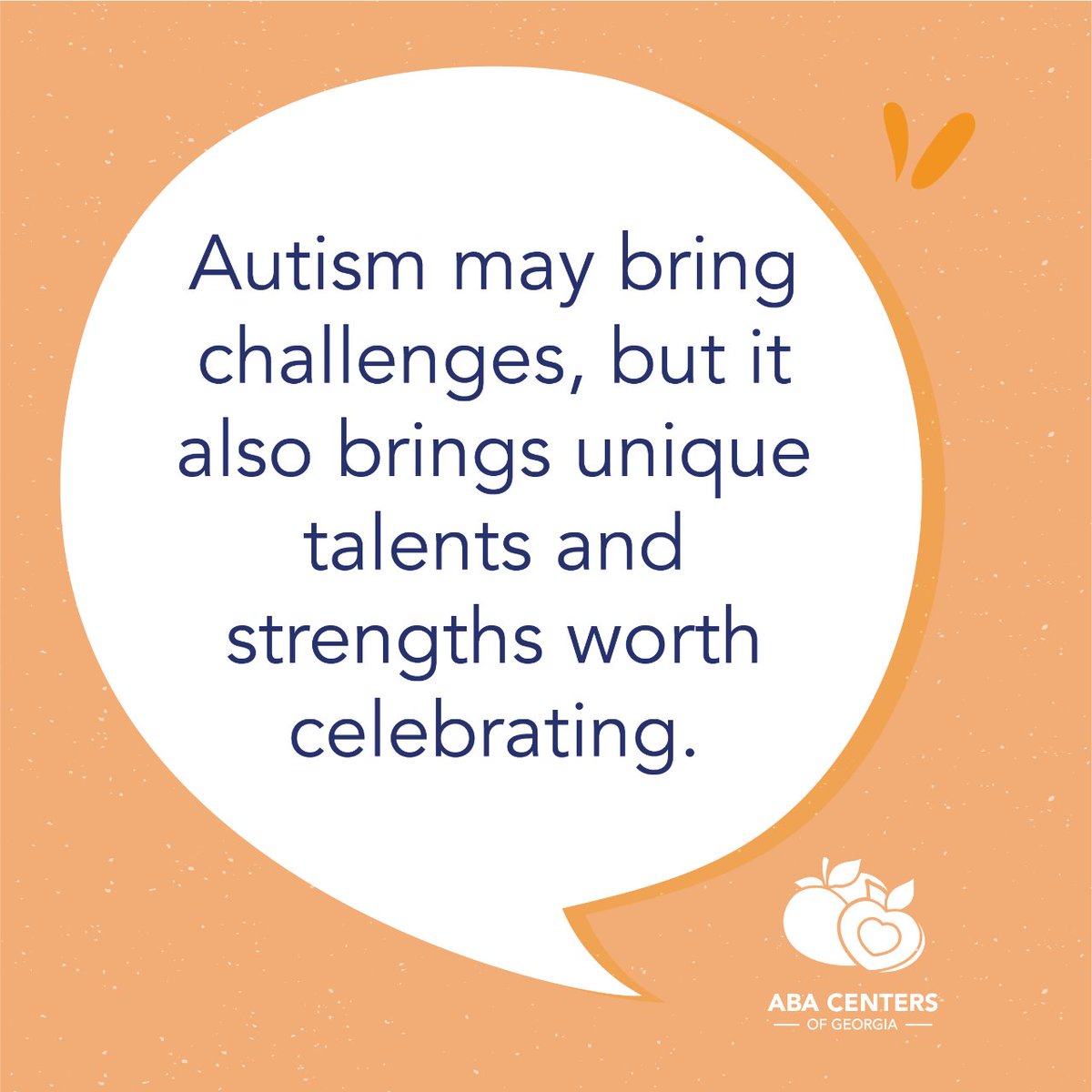 Autism may bring challenges, but it also brings unique talents and strengths worth celebrating.

#ABACentersOfGeorgia #CelebrateAutism #AutismStrengths #UniqueTalents #SpectrumSuccesses