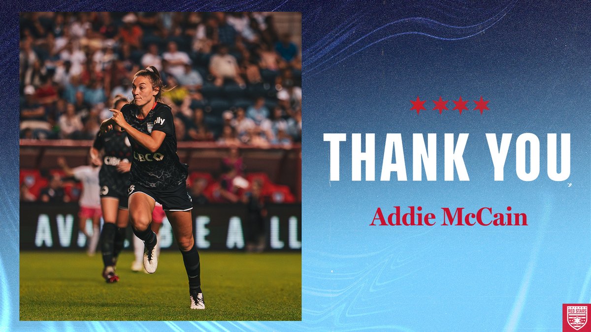 theChicagoStars's tweet image. Thank you, @Addie_McCain️ ❤️

We wish you the best moving forward 🙌