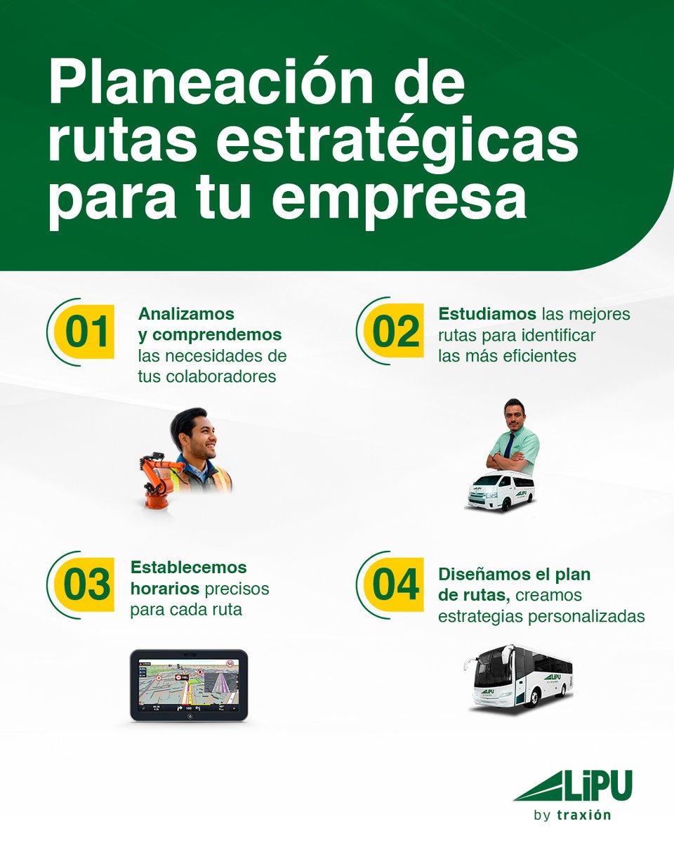 Descubre cómo LiPU transforma el transporte de personal, proporcionando soluciones personalizadas para que tu equipo llegue a tiempo. 🌟🕒

#LiPU #RutasEstratégicas #TransporteEficiente

‌