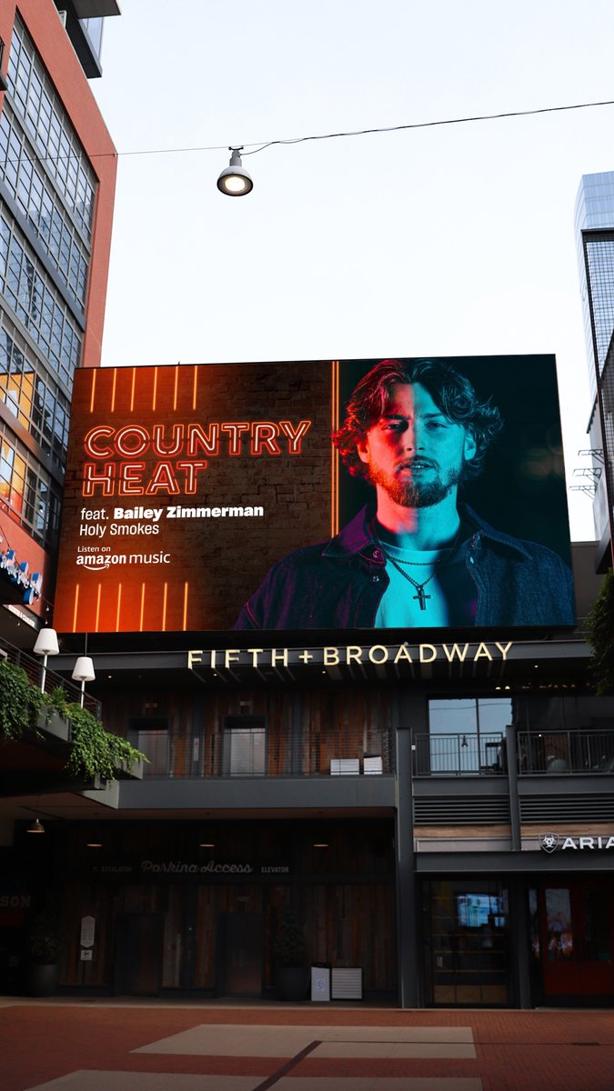 AND @amazonmusic put me on a billboard in downtown Nashville 😮‍💨 Can't thank yall enough for always supporting me ❤️ Listen here: music.amazon.com/albums/B0CTB9G…