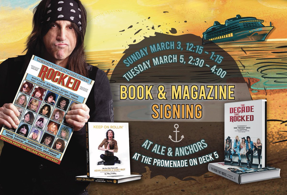 MonstersCruise's tweet photo. Check out these @markweissguy signings onboard #morc2024!
#markweiss #monstersofrockcruise #decadethatrocked https://t.co/6XQrZwDEpE