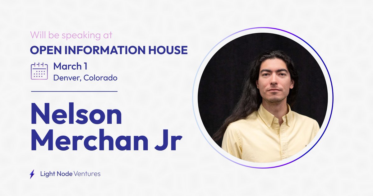 Our CSO @nmerchanjr is moderating the Crypto Landscape - Japan, EU & US panel at @openinfo_.

Hope to see you there!

#OpenInformation
#ETHDenver2024