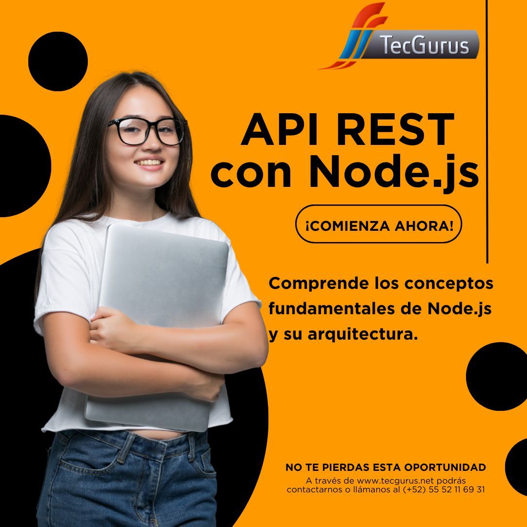 tecgurusnet's tweet image. 🚀 ¡Explora los fundamentos de Node.js y su arquitectura en el curso "API REST con Node.js" de Tec Gurus, iniciando el 6 de abril con 35 horas de aprendizaje!
Aprovecha esta oportunidad🌐
¡Inscríbete ahora! 👉 buff.ly/3TaWoNy
#NodeJS #APIRest #DesarrolloWeb #SoyGuru