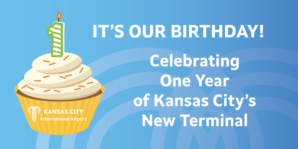 Can you believe it?! The terminal opened one year ago on February 28! If you are traveling, we are celebrating the 1st birthday with decorations, selfie stations, fun freebies and birthday-themed concessions!