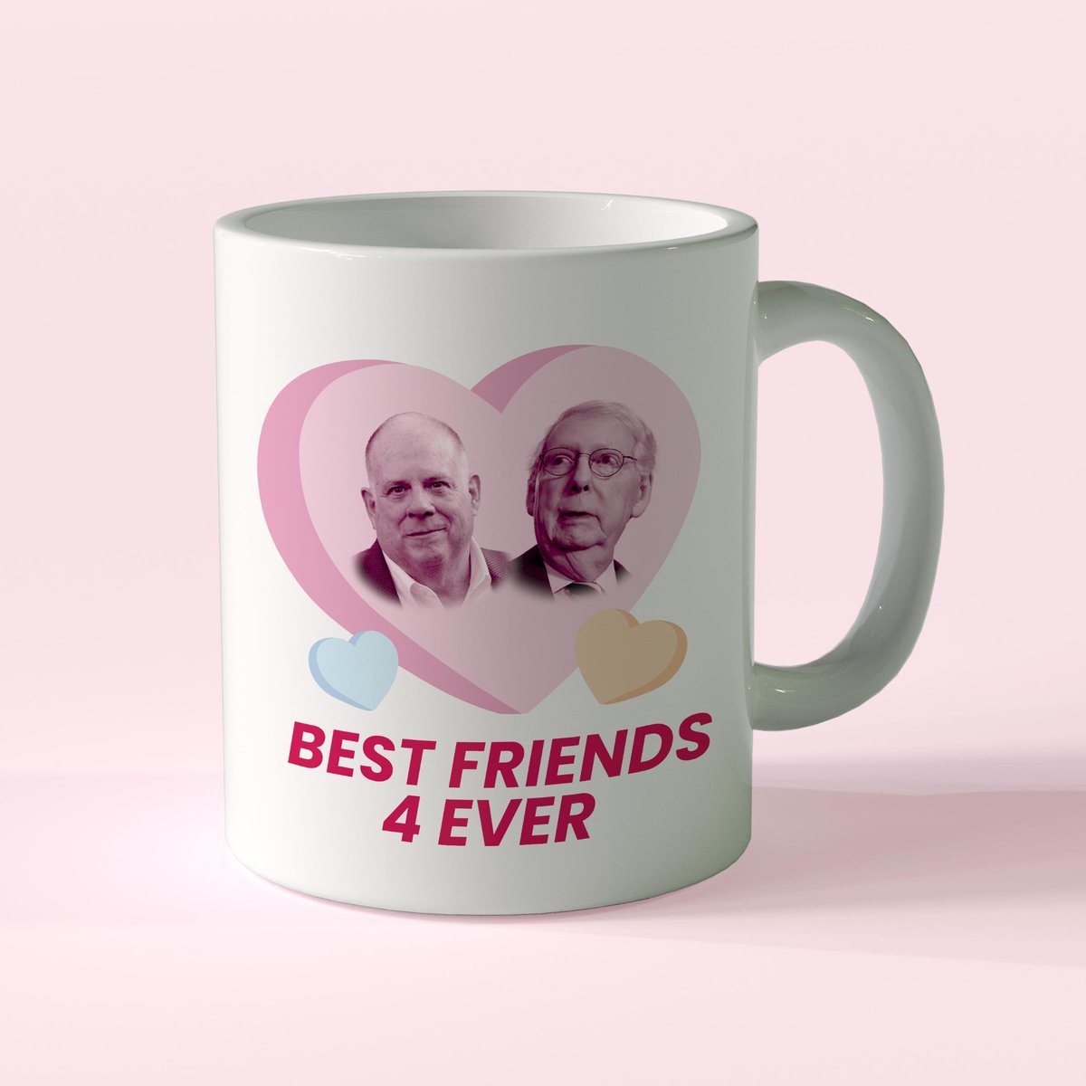 davidjtrone's tweet photo. February may be coming to an end but we can't forget the biggest BFF hard launch of the season!

Nothing will make Mitch McConnell more mad than keeping his BFF Larry Hogan out of the Senate — get yourself a mug at https://t.co/qc6WjMxS59 &amp; help us keep MD Blue!

<3 Team Trone https://t.co/x5A5Ykb1Ow