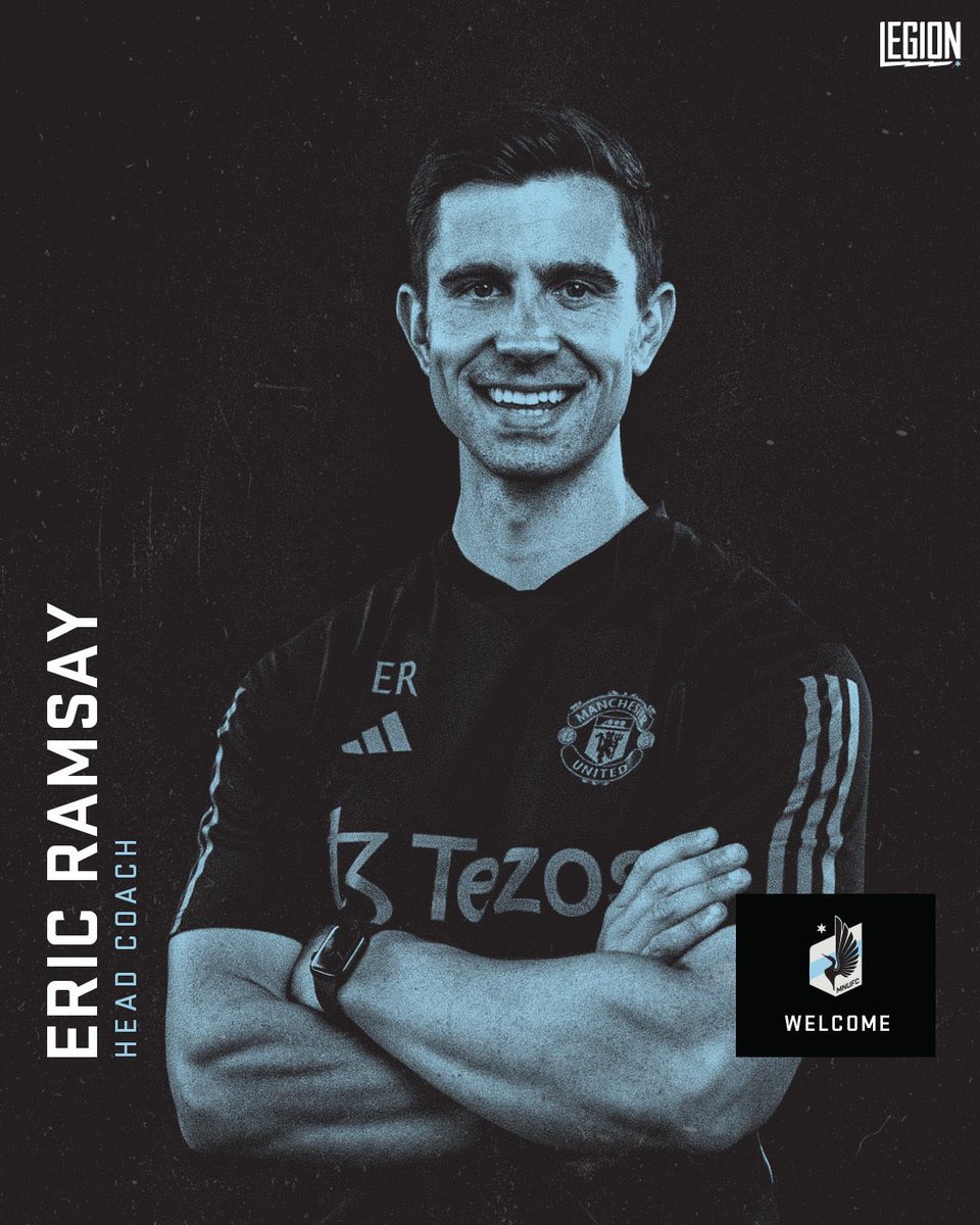 FabrizioRomano's tweet photo. 🔵🇺🇸 Official: Eric Ramsay has signed in as new Minnesota United head coach. 

Ramsay joins the club from Manchester United, where he served as a first-team  coach under current manager Erik ten Hag.

Exclusive story, confirmed. https://t.co/ozKARwku7V