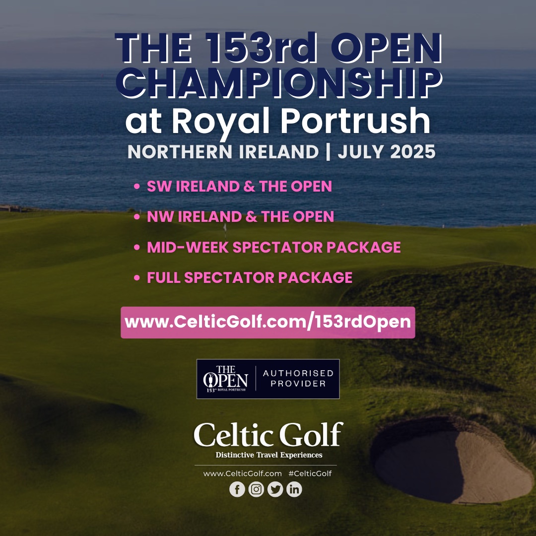 We love supporting those that support us! Check out CelticGolf.com/153rdOpen
The Open RETURNS to Northern Ireland in 2️⃣0️⃣2️⃣5️⃣. ⛳️☘️

#theOpen #theOpenChampionship #153rdOpen #AuthorizedProvider #celticGolf #celticGolfTravel #golfTrip #royalPortrush #northernIreland