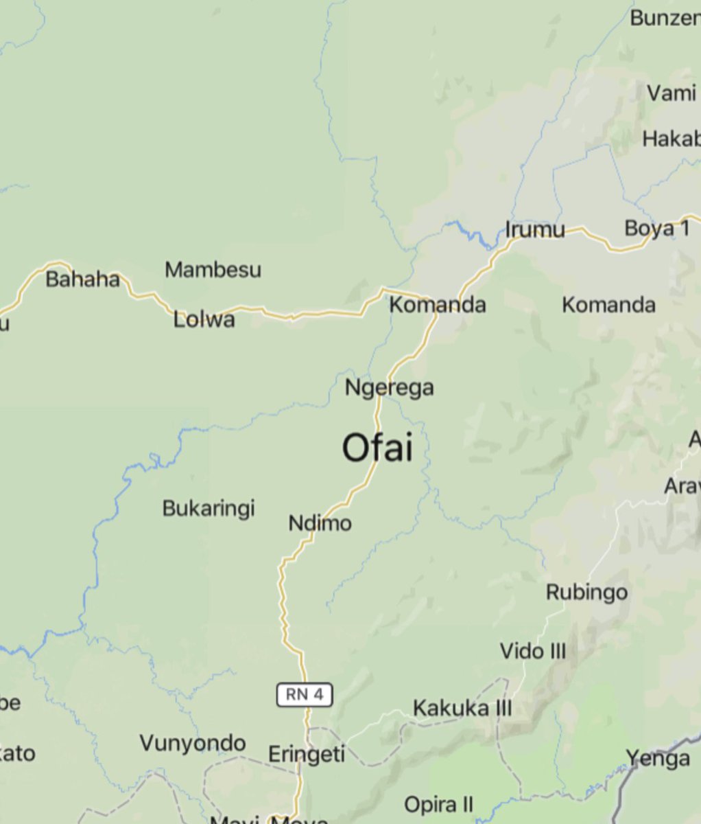 TracTerrorism's tweet photo. Suspected #IslamicState Central Africa (#ISCA/Wilayat Wasat Afriqiyah) Militants Led an Armed Assault on Civilians On the #RN4 in #Ofai, #Ituri Province, #Congo (#DRC) #ISIS
https://t.co/XdQM7W047s https://t.co/rMWj4KSg09