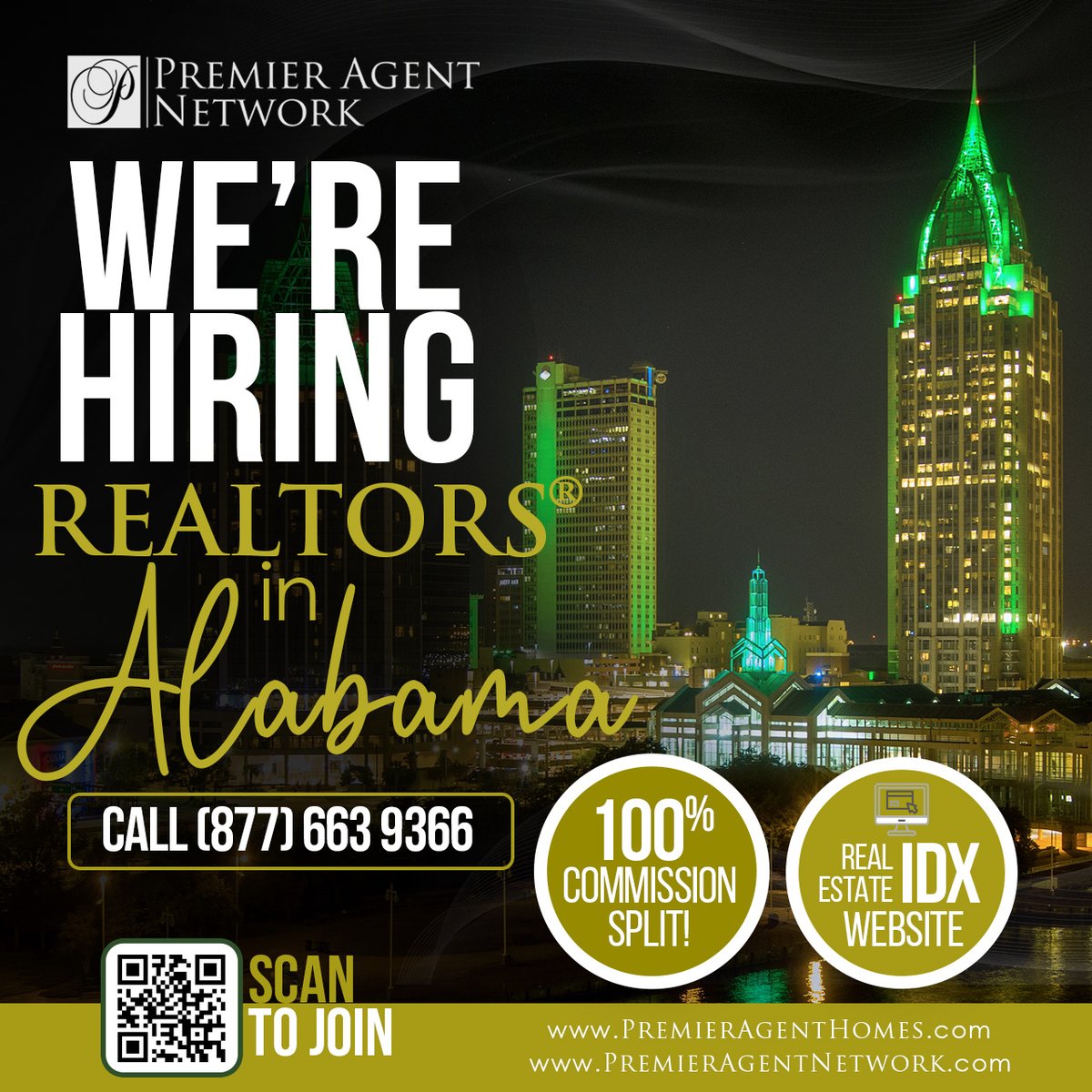 PremierAgentN's tweet image. Calling all real estate agents and realtors in Alabama! 🏡 Premier is expanding its reach to the Heart of Dixie and we want YOU to join our team. 

Apply now!
Call us today at (877) 663-9366
Click 👉 premieragentnetwork.com/join

#JoinPremier #AlabamaRealEstate  #PremierAgentNetwork