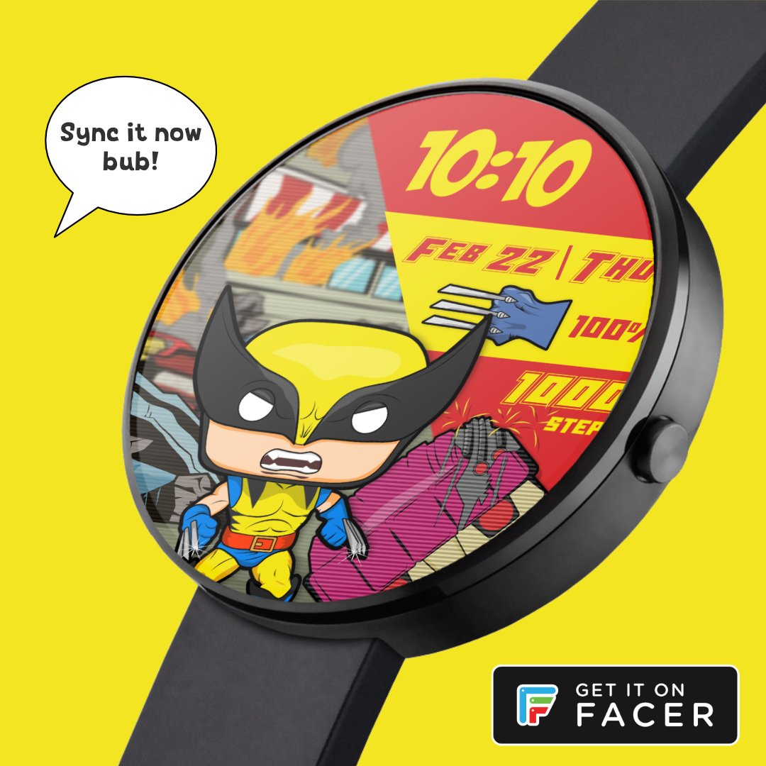 KeithAl01512434's tweet photo. “I'm the best there is at what I do, but what I do isn't very nice.”

Sync it now bub!

Watchface link
https://t.co/dSh2X5fDuj

#wolverine #xmen #marvel #marvelcomics #logan #watchface #facer #XMen97 #xmentheanimatedseries  #FunkoPop https://t.co/Fo1WhotvsC