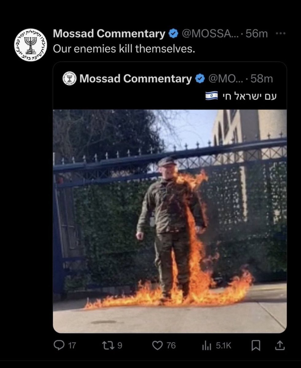 jakeshieldsajj's tweet photo. Mossad called a US soldier their enemy while Hamas gave their condolences https://t.co/9YSUlWNbvi