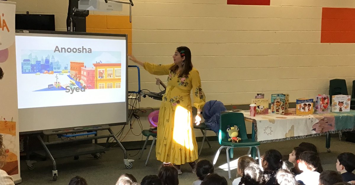 Our students listened to author Anoosha Syed read her book “That’s Not My Name”.