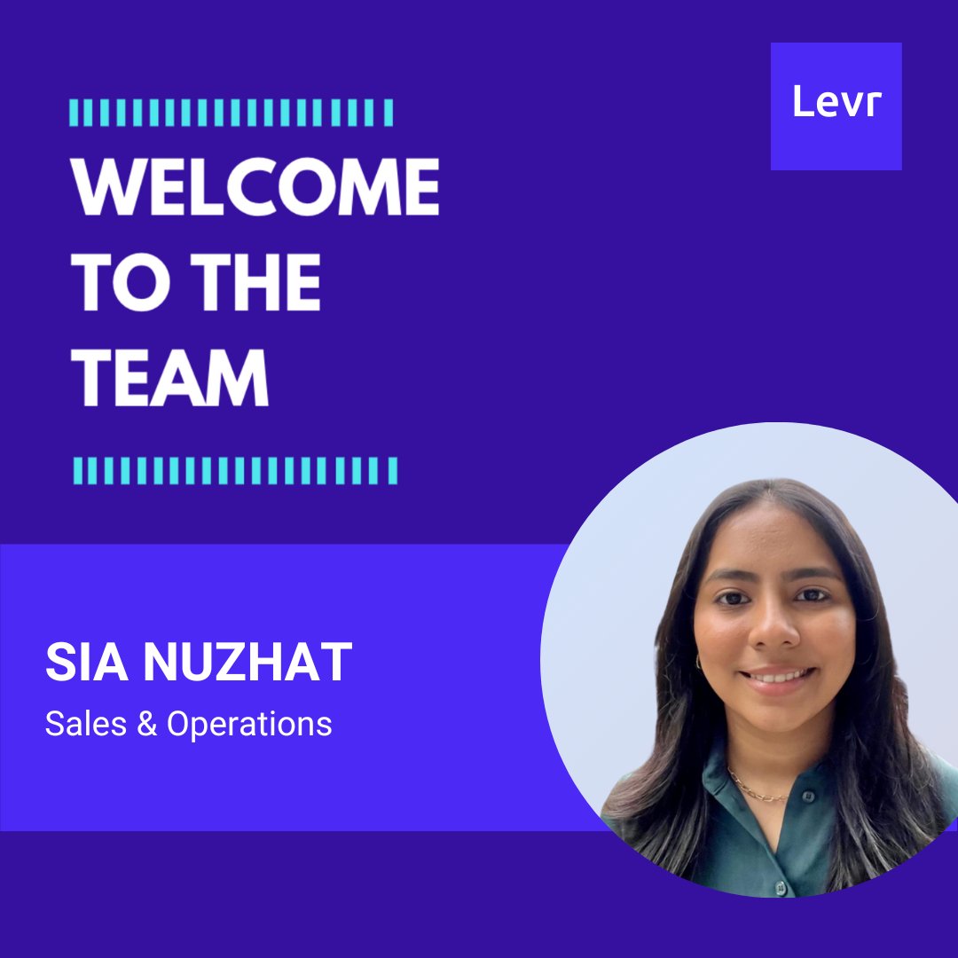 She's officially on the payroll 🤑

This is a special post for us because Sia came to Levr.ai as part of the SFU VentureLabs program in 2023. She's been such an asset to our team, we had to hire her! And guess what? She's been absolutely crushin' it ever since 🚀