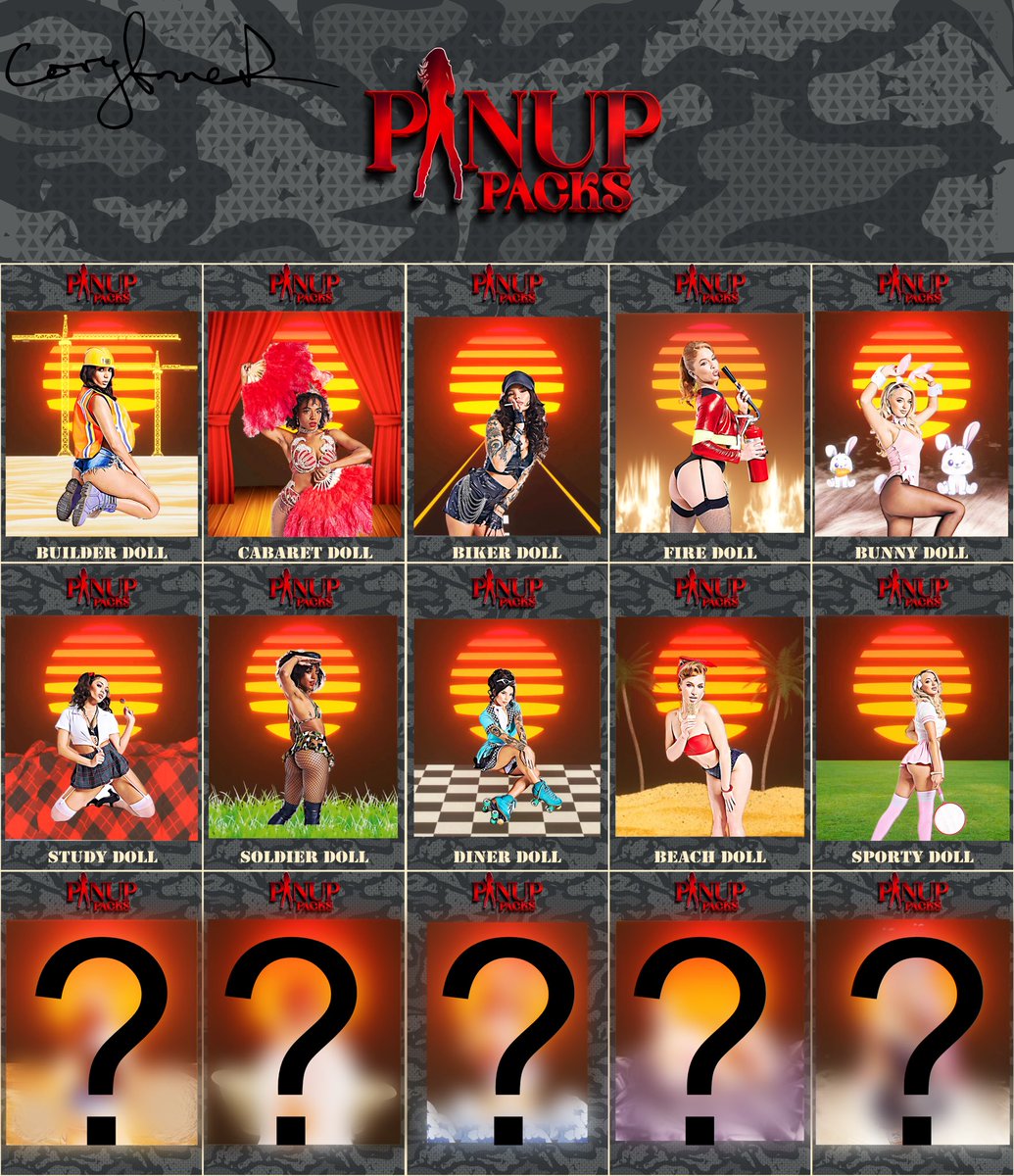 CoryAnneRoberts's tweet photo. Countdown to the close of the PINUP PACKS Open Edition on @objktcom. Seize the opportunity to collect yours before its too late! #PinUpPacks #FinalCall #CMAF https://t.co/JnP29CnWPb
