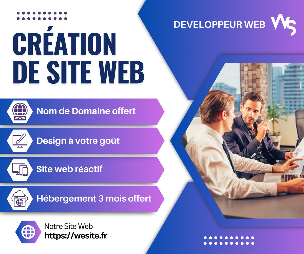Wesitefr's tweet photo. Découvrez nos services et propulsez votre entreprise vers de nouveaux sommets ! #WesiteFr 🚀 https://t.co/AWHBKzHUQo