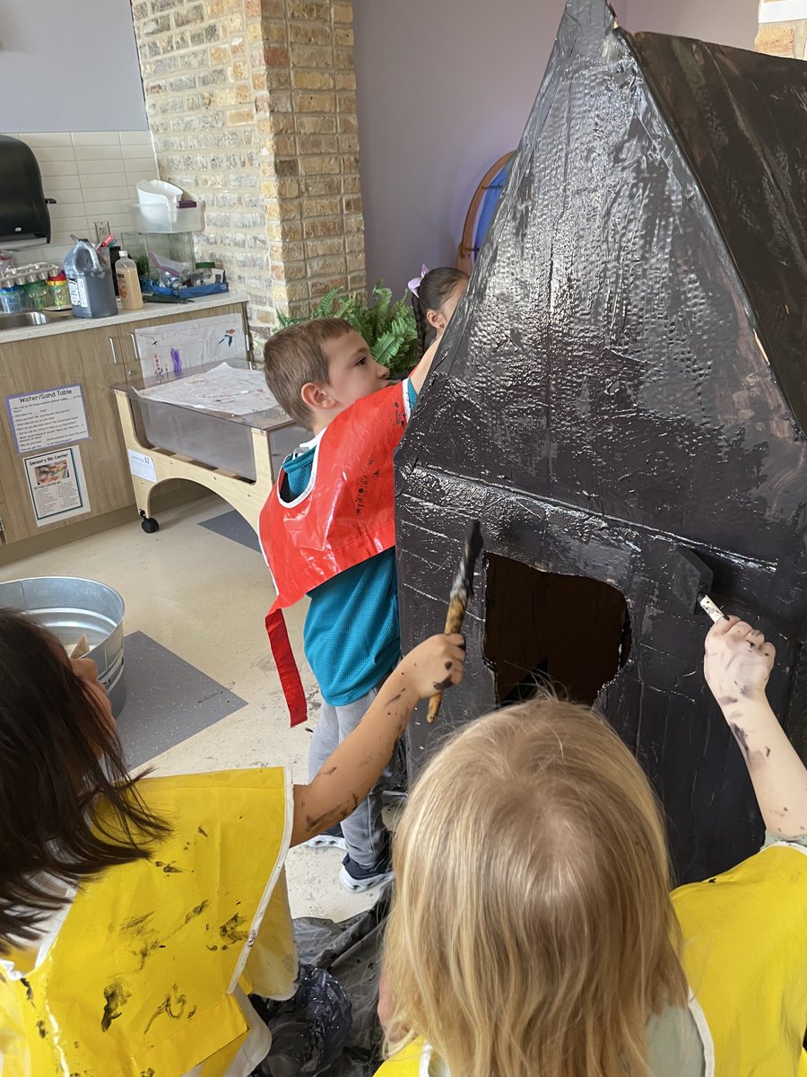 Transforming our box into a house has been a long process full of planning, constructing, and collaboration! We can’t wait to see how it turns out.