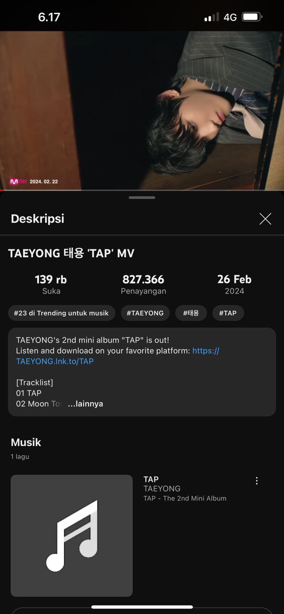 opqrstyong's tweet photo. #TAEYONG TAP STREAMING PARTY 🌹

https://t.co/J7hSockIyZ…

Free tag: @tyshier_lty @tawanackerman @bubblebaries @hailLTY @ravaretta01 @LTYlicious @abelicaaa @bunnyongf_ @butterxcake 

SOLOIST TAEYONG COMEBACK

#태용이와_여섯시에_탭
#TY_TAP_OutNow
#TAEYONG_TAP https://t.co/cMigose6lS