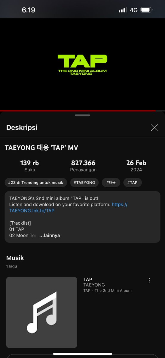 opqrstyong's tweet photo. #TAEYONG TAP STREAMING PARTY 🌹

https://t.co/J7hSockIyZ…

Free tag: @noonnott @taeoxo017 @kyutitang @bubutaeyonglove @jaebuenth @jaebuenth 

SOLOIST TAEYONG COMEBACK

#태용이와_여섯시에_탭
#TY_TAP_OutNow
#TAEYONG_TAP https://t.co/5OgLGicDpX