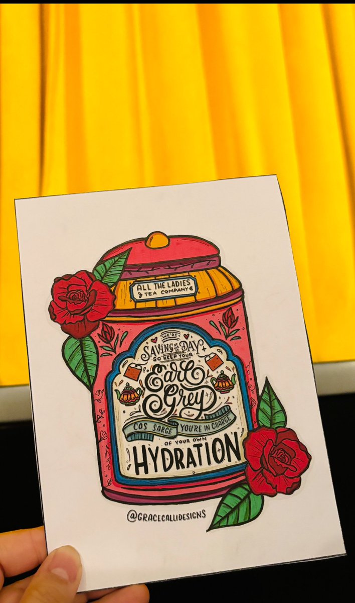 gracecalliart's tweet photo. Finally had the chance to go back and see @mincemeatlive 

Still amazing as ever! I always make new art when I watch the show and stagedoor. I am awkward and never know how to make conversation, so at least there’s something to look at 😄 https://t.co/eL4FIyQdsu