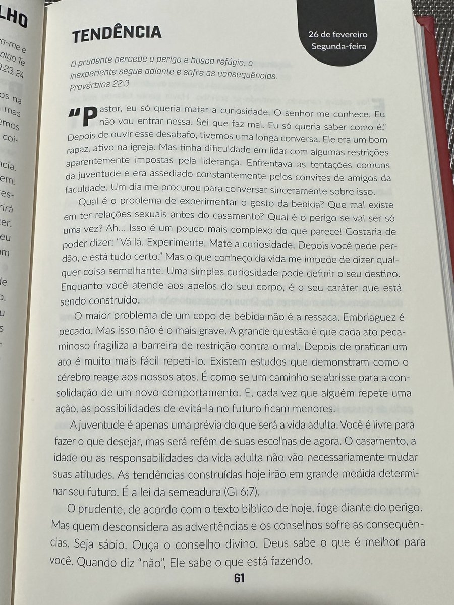 NorteMargem's tweet photo. Melhor meditação “AMADOS” 🫰🏼
Já fez seu devocional hoje ? https://t.co/ketip1nLdt