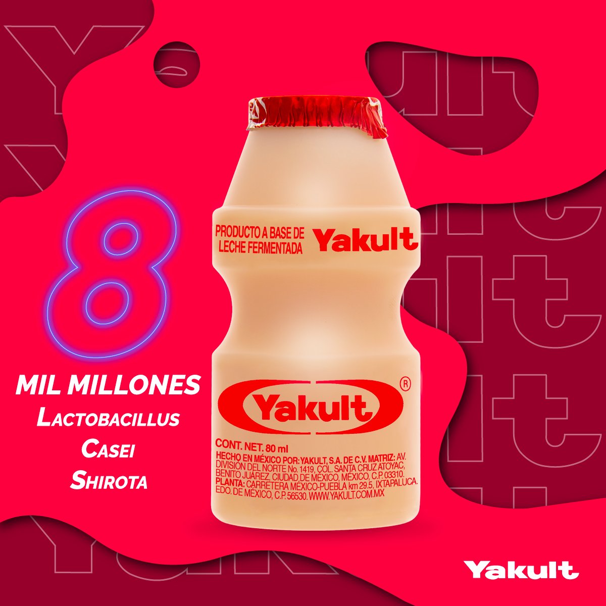 yakultmty's tweet photo. Descubre el secreto de una microbiota intestinal equilibrada con Yakult. Con sus 8 mil millones de LcS en cada botella. Refuerza tu bienestar desde adentro con cada un Yakult al día. ¡Porque una microbiota feliz es el primer paso hacia una vida más saludable!

#Yakult #Salud https://t.co/v9Pqz8ttVE