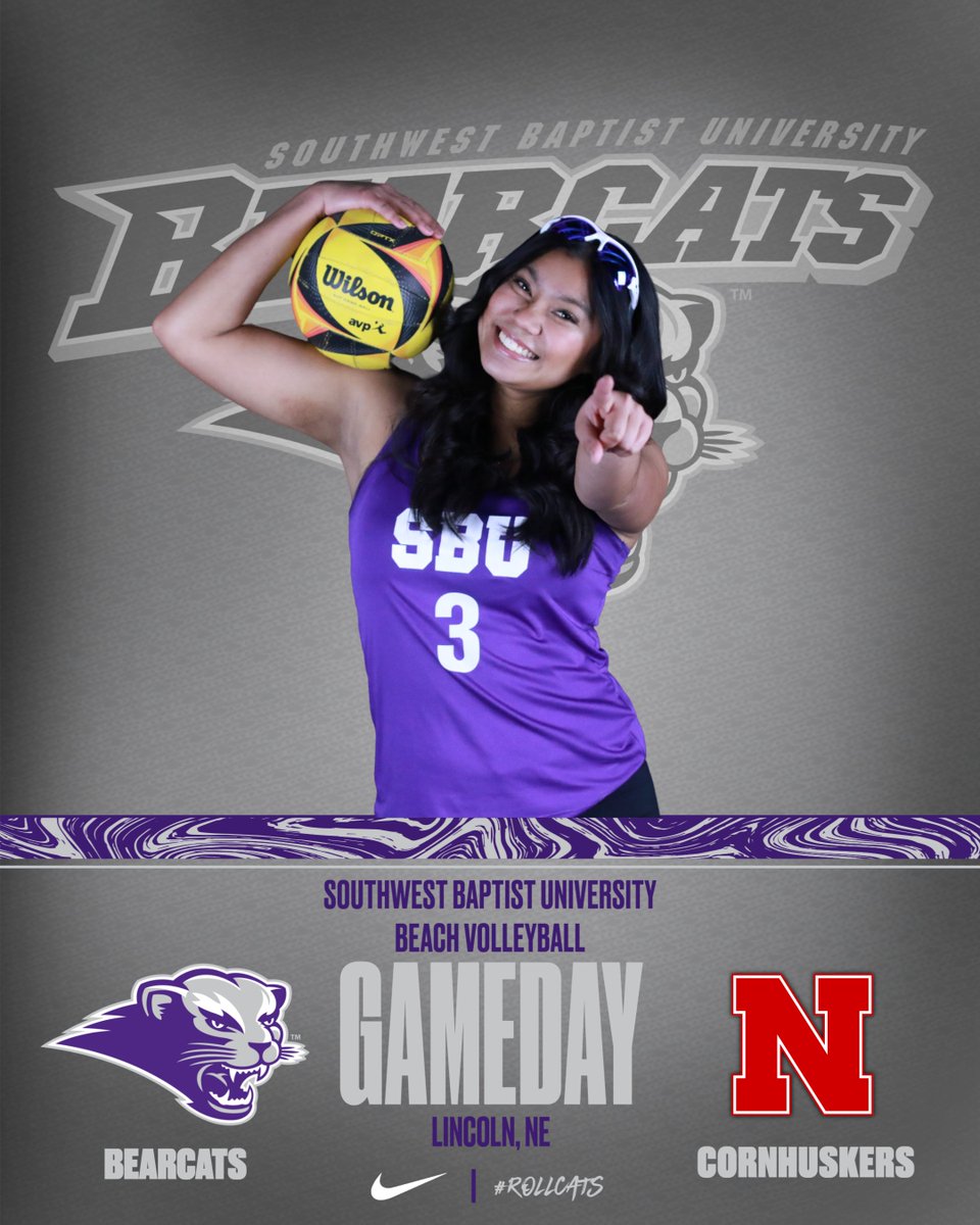 sbubearcats's tweet photo. BVB: Bearcats travel to Nebraska to take on the Cornhuskers this morning!!
#RollCats #GameDay
🏐: @SBUVB vs @HuskerVB 
🕙: 10:00 AM https://t.co/hGStupLXgc