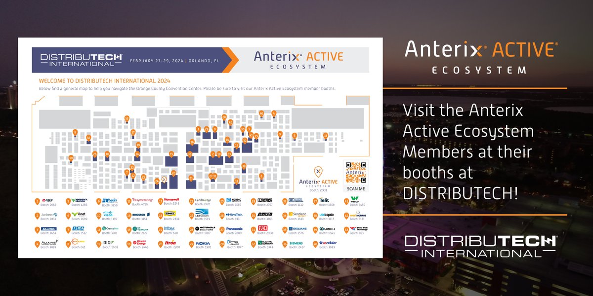 Anterix_Inc's tweet image. Attending #DISTRIBUTECH24 this week? Immerse yourself in the future of utility private wireless broadband communications with Anterix &amp;amp; the #AnterixActiveEcosystem members joining us in Orlando. Visit Anterix&apos;s #DISTRIBUTECH24 landing page &amp;amp; learn more: bit.ly/4bOkAfZ